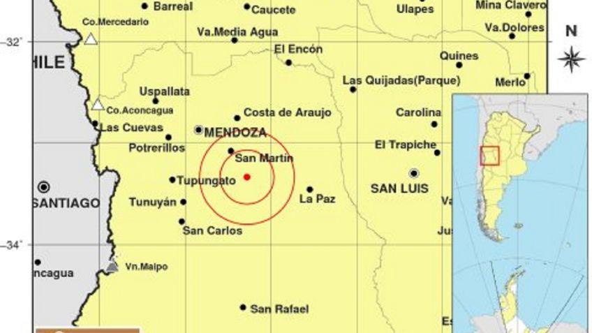 Mendoza epicentro de dos sismos consecutivos