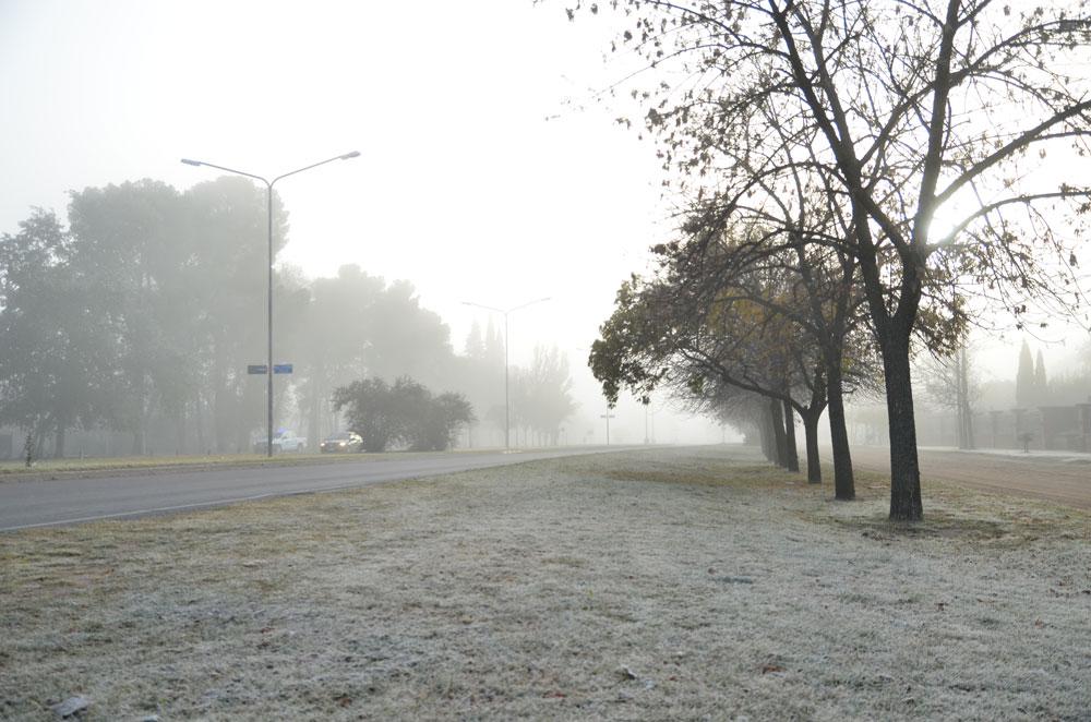 La helada se hizo sentir con 21degC bajo cero a las 9 de la mantildeana