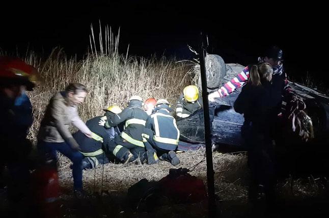 Siete heridos luego del choque entre dos autos y una moto en la Ruta Provincial Nordm1