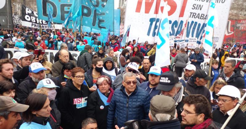 Organizaciones sociales llevaron la protesta a Plaza de Mayo