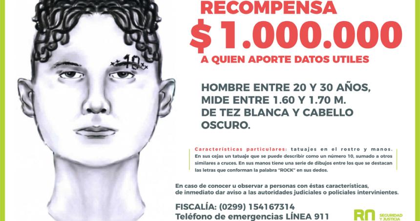 Crimen de Agustina- millonaria recompensa para encontrar al joven del identikit
