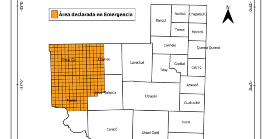 Declararon la emergencia agropecuaria en cuatro departamentos