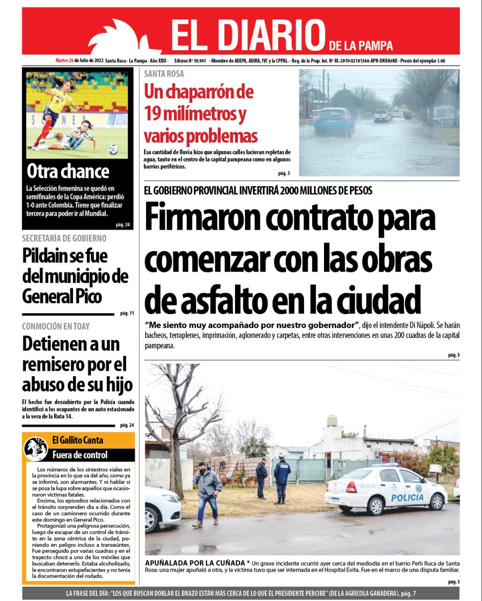 Tapa del día 26 de julio de 2022