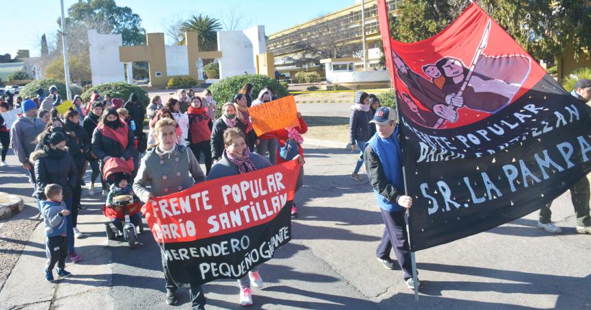 La protesta de los movimientos sociales tiene su reacuteplicoacute en Santa Rosa
