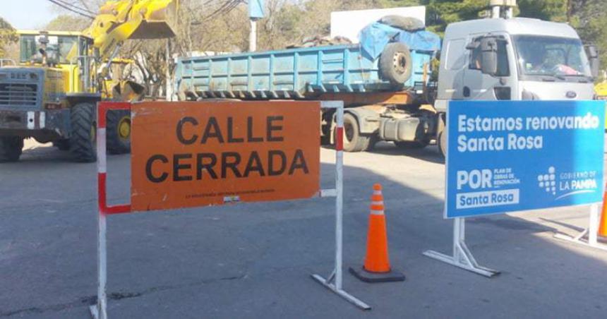 Varios cortes de calles en Santa Rosa