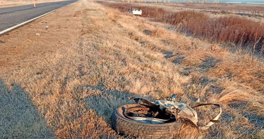 Un muerto en un choque frontal en la Ruta 188