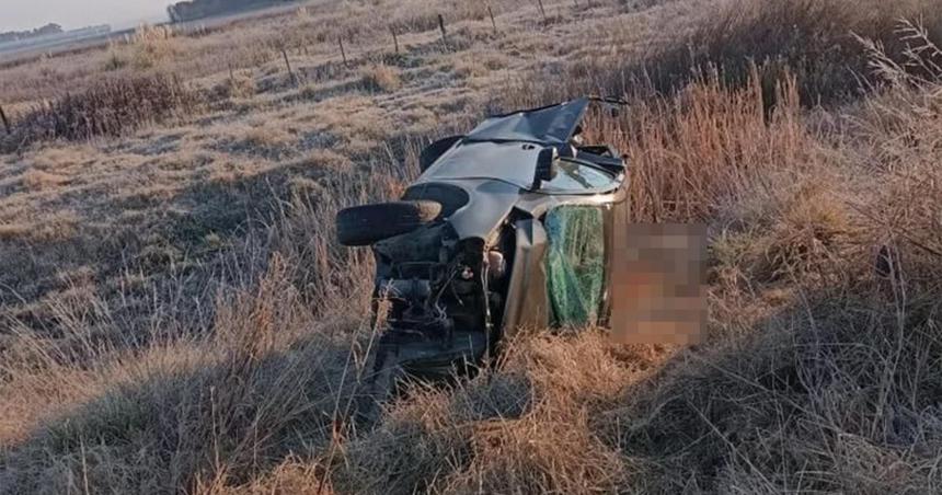 Un muerto en un choque frontal en la Ruta 188