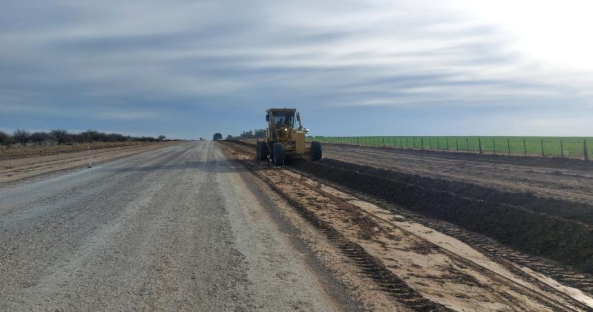 Comenzoacute la obra de reparacioacuten de la Ruta 20