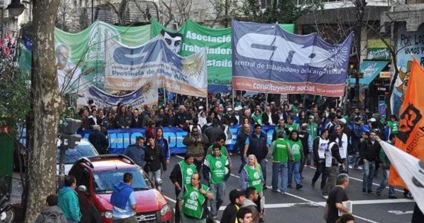 La CGT la CTA y la izquierda salen a las calles por aumentos de precios