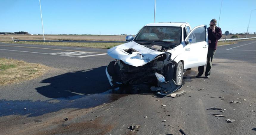 Choque en el cruce de las rutas provinciales 10 y 7