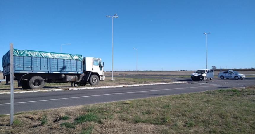 Choque en el cruce de las rutas provinciales 10 y 7