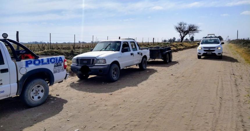 Tres detenidos por robar cables de aluminio en caminos vecinales