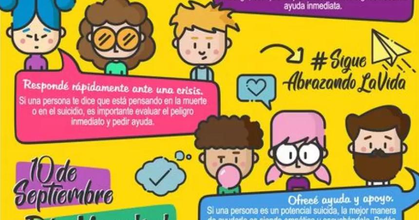 Maacutes actividades para la prevencioacuten del suicidio