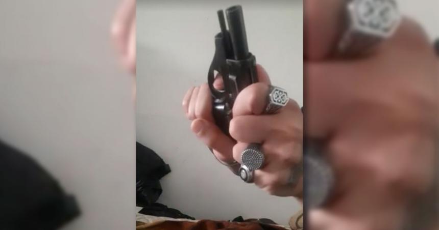 Hallaron en el celular de Sabag Montiel un video que lo muestra accionando la pistola