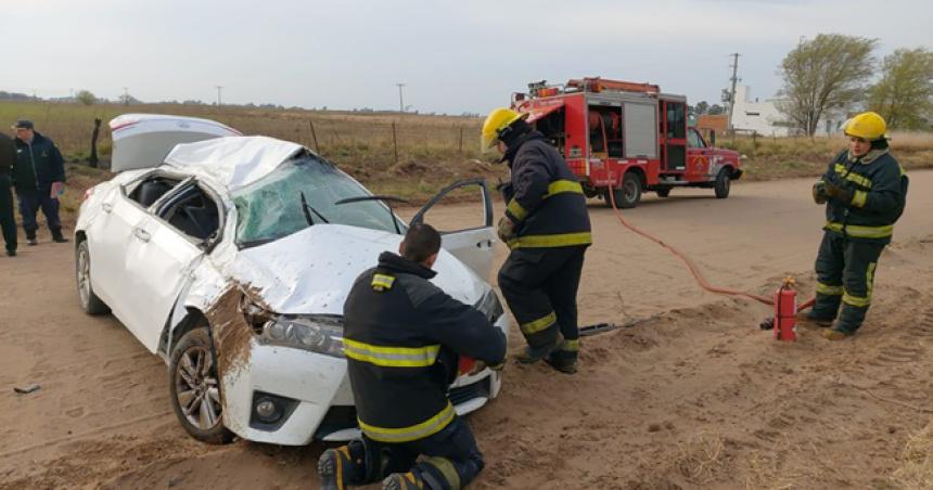 Un herido por un vuelco en Pico