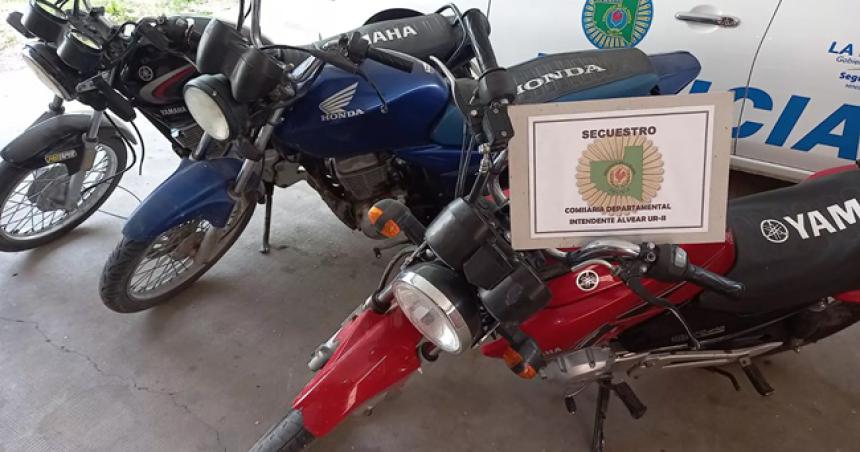 Secuestran tres motos por realizar picadas en Intendente Alvear