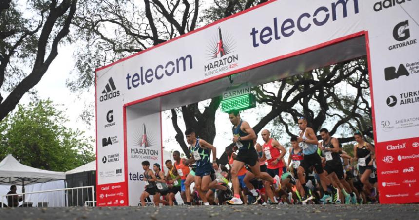 Podio keniano y cuatro argentinos entre los 10 primeros de la Maratoacuten BA