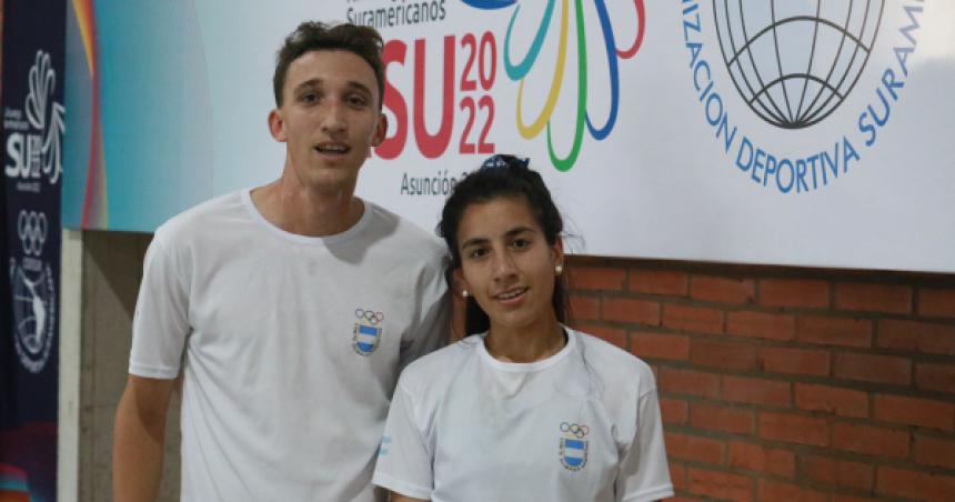 Lucas Hecker y Carla Cabrera estaacuten segundos