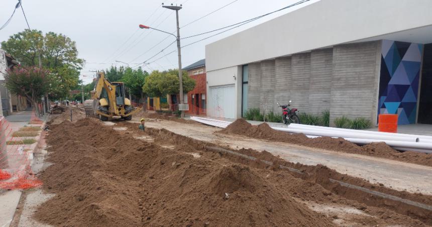 Santa Rosa- renuevan el sistema de saneamiento en Villa del Busto