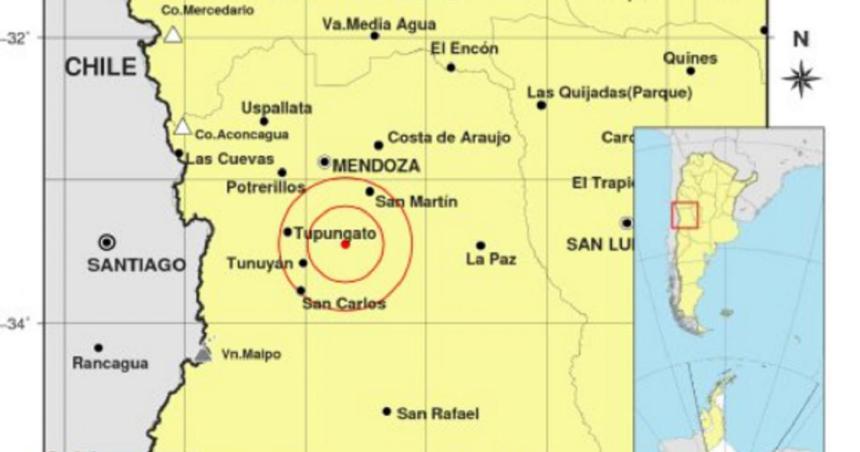 Susto en Mendoza por un temblor en la mantildeana de este saacutebado