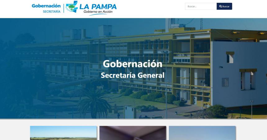 La Secretariacutea General de la Gobernacioacuten presentoacute su propia web