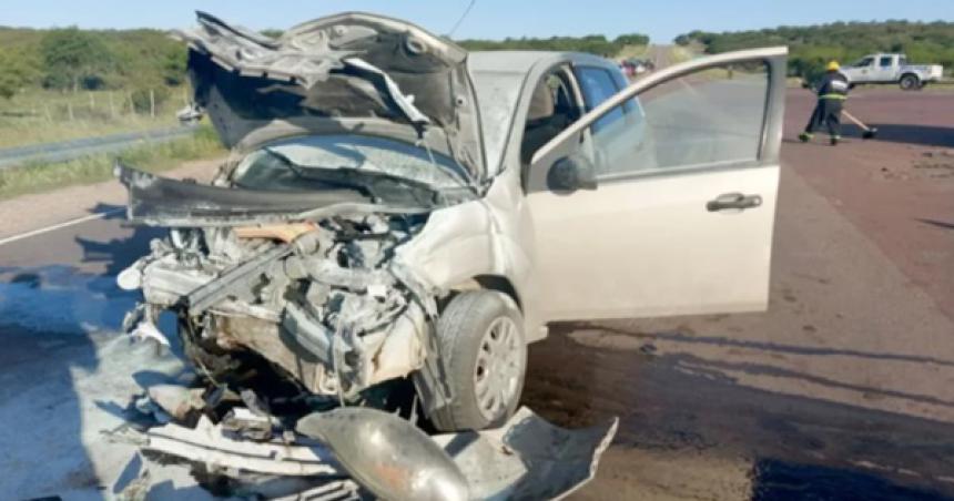 Cuatro heridos por un choque en la ruta nacional 35