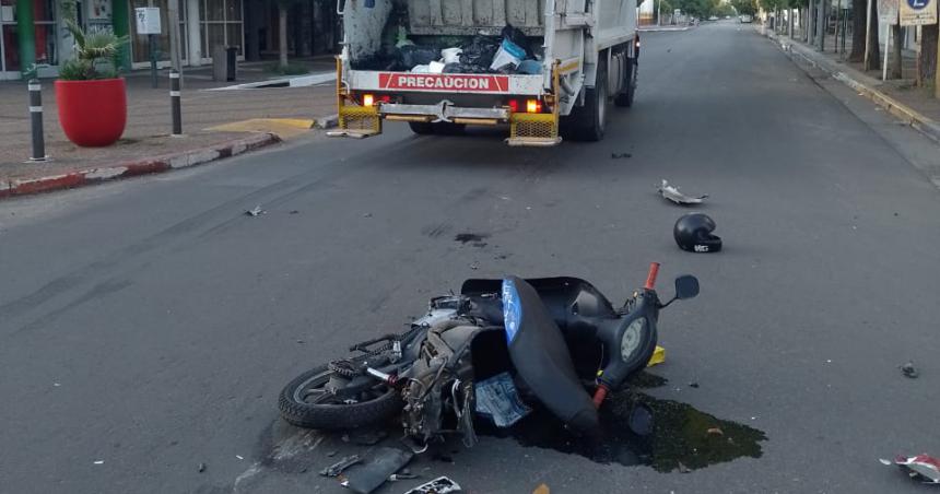 Una motociclista herida en Pico
