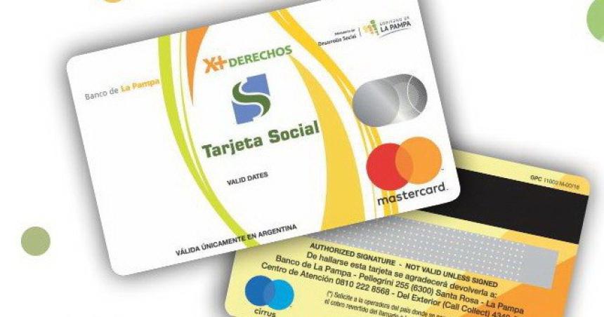 Tarjeta Social- depositaron el adicional navidentildeo