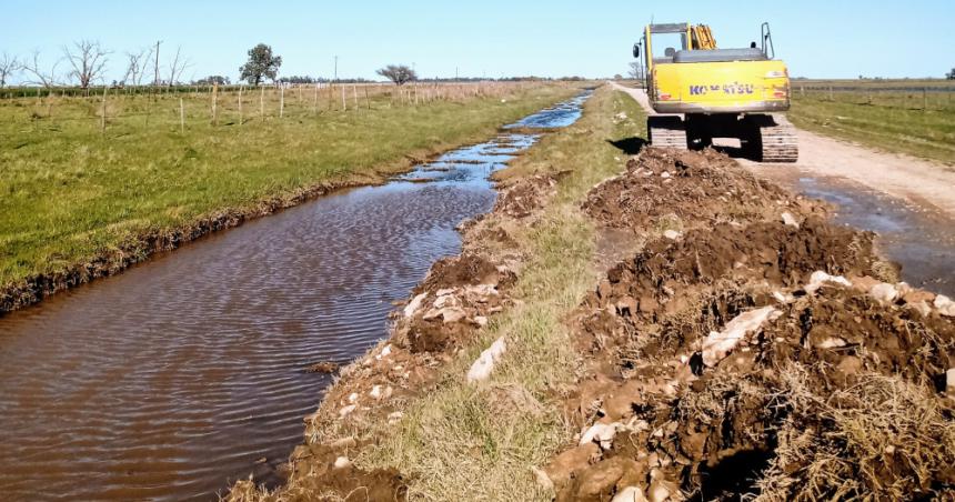 Concluyoacute la obra de acondicionamiento de canales pluviales en Colonia Baroacuten