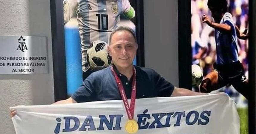 Winifreda recibe a su campeoacuten mundial el meacutedico Daniel Martiacutenez