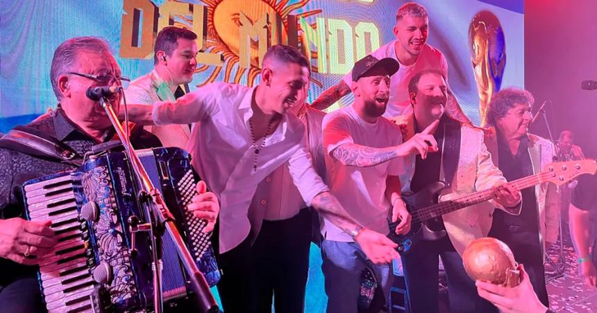 Messi organizoacute una megafiesta de los campeones del mundo