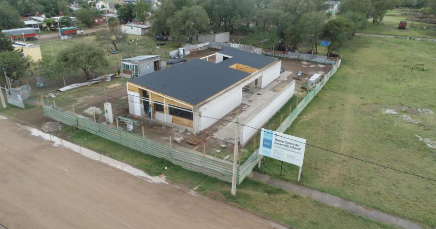 Avanza en Castex la construccioacuten del nuevo Centro de Desarrollo Infantil
