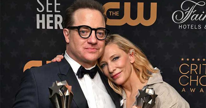 Cate Blanchett y Brendan Fraser triunfan en los Critics Choice Awards 2023