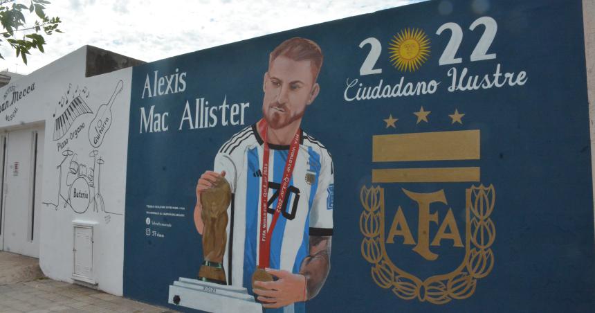 Mac Allister  tiene su mural