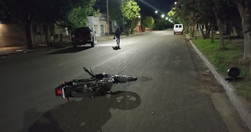 Otro motociclista herido en un choque
