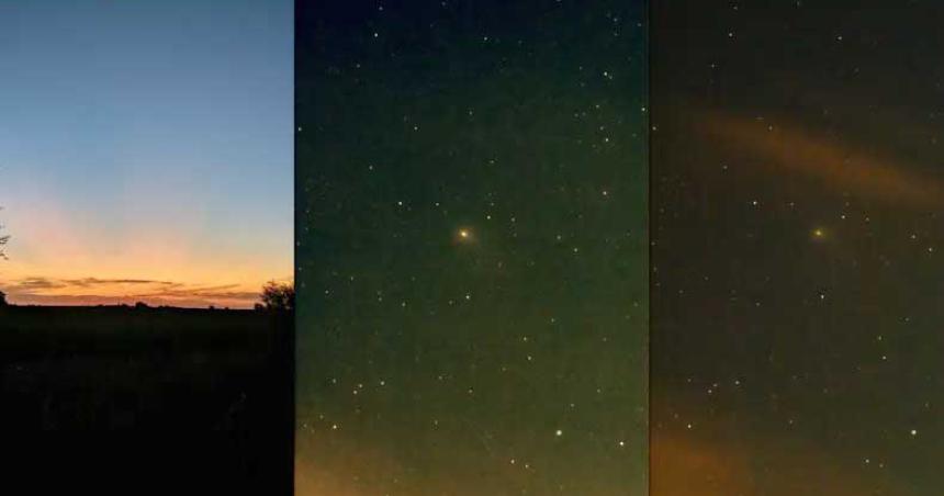 La Plata- astroacutenomos registraron el cometa verde en el cielo argentino