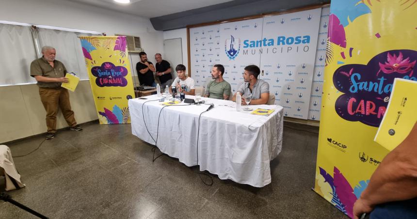 Anunciaron carnavales en Santa Rosa