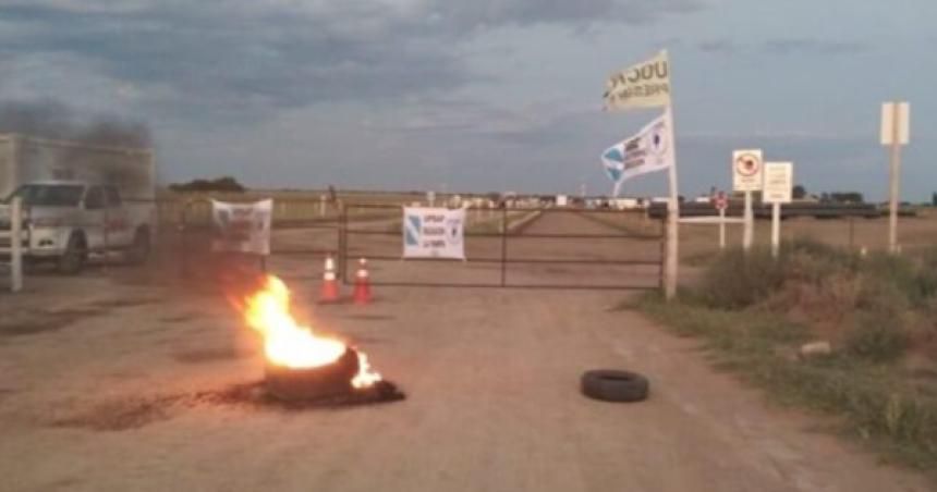 Paro de los trabajadores de seguridad en el Gasoducto