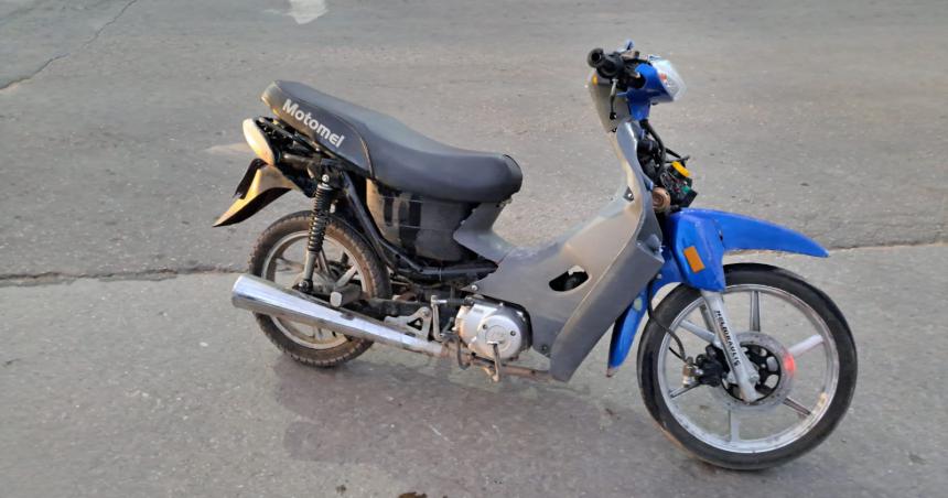 Recuperan moto robada por un menor de 15 antildeos