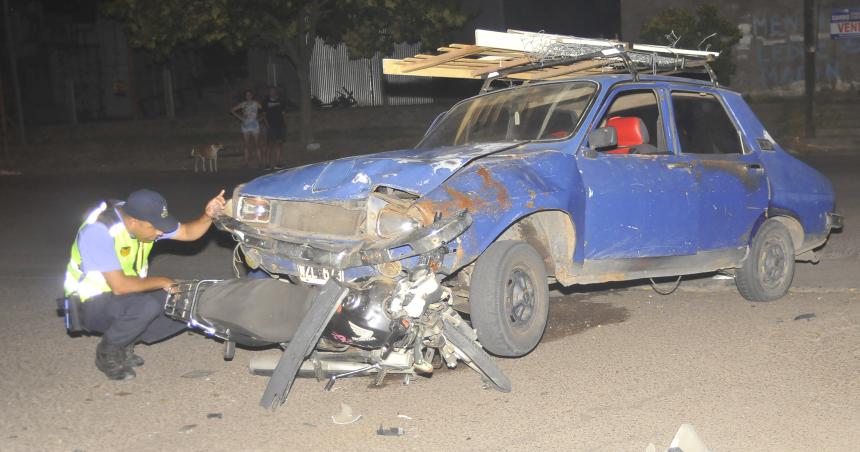 Otro motociclista lesionado