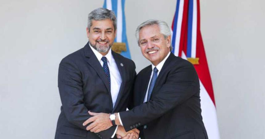 Acuerdo Mercosur-Unioacuten Europea- Alberto Fernaacutendez recibioacute a Mario Abdo Beniacutetez 