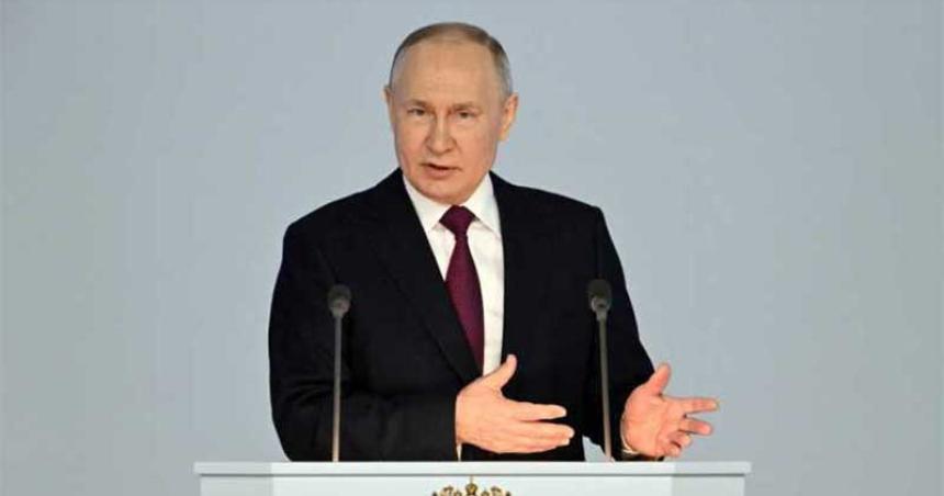 Putin asegura que Rusia lucha por su existencia al justificar la invasioacuten a Ucrania