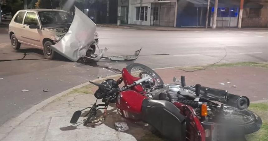 Un motociclista herido por un choque en Santa Rosa