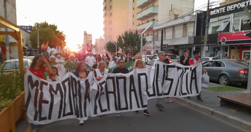 La convocatoria 40- el acto de las organizaciones en Santa Rosa