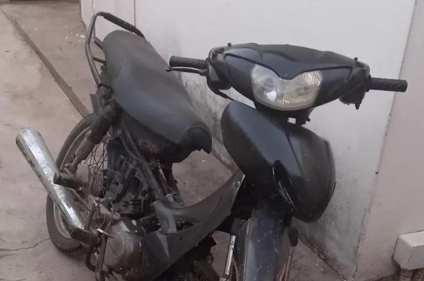 Recuperan una moto robada en Realicoacute