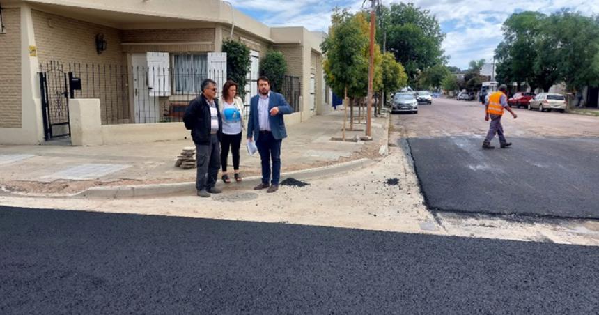 La repavimentacioacuten del casco urbano de Pico tiene un avance de obra del 50-en-porciento-