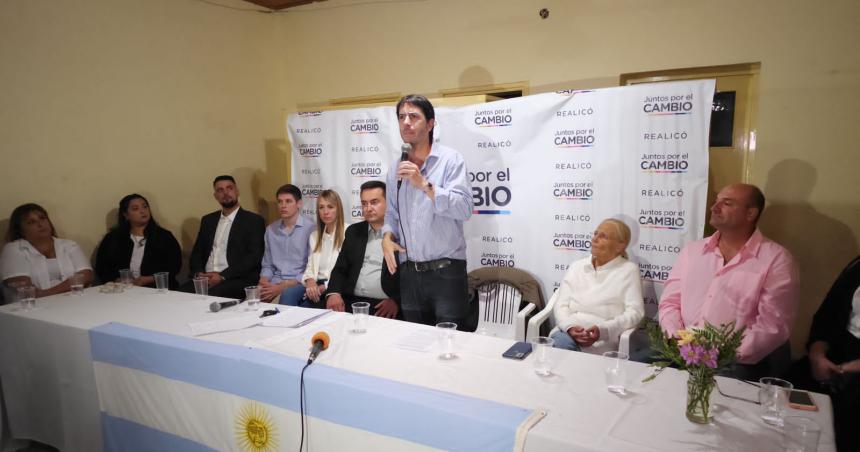 Berhongaray y Testa en la presentacioacuten de la lista de JxC en Realicoacute