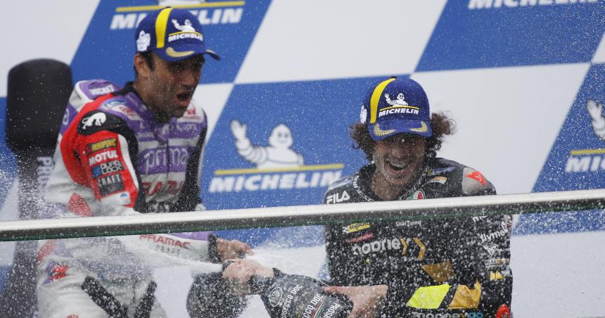 Bezzecchi tuvo su primer festejo en el MotoGP en Termas
