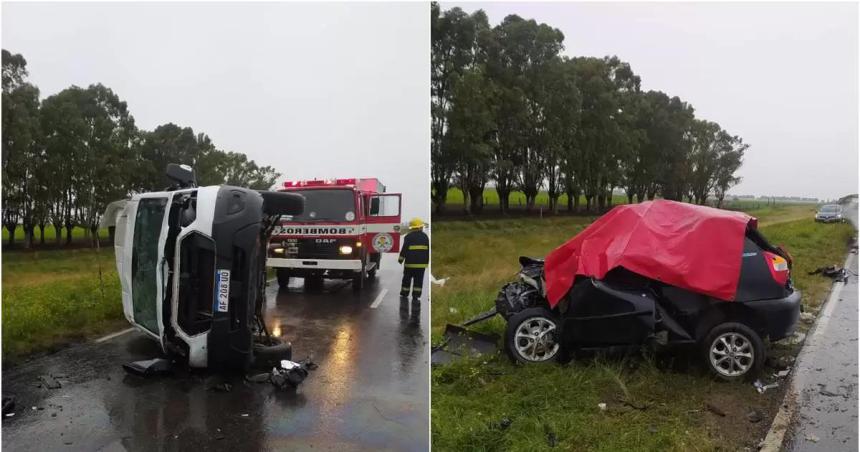 Dos mujeres muertas luego de un choque en la Ruta 35