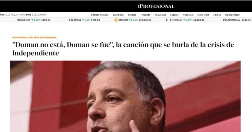 Pampeano coloacute una cancioacuten en el conflicto de Independiente